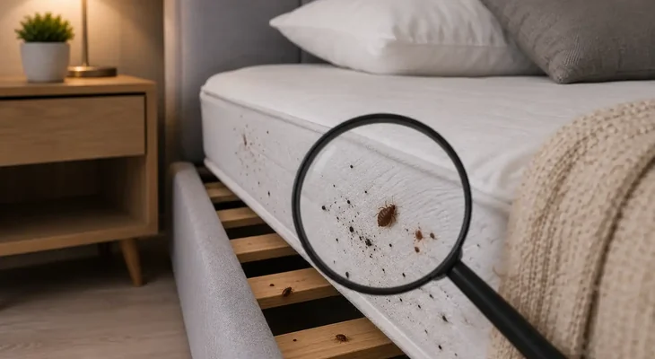 Pluskwy w łóżku – co robić, gdy znajdziesz ślady?